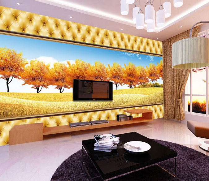 Farmlands And Trees Wallpaper AJ Wallpaper 