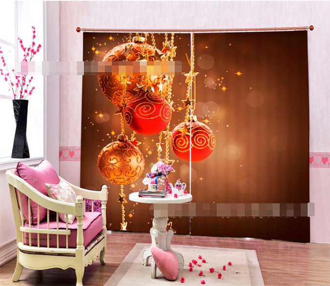 3D Hanging Balls 1378 Curtains Drapes Wallpaper AJ Wallpaper 