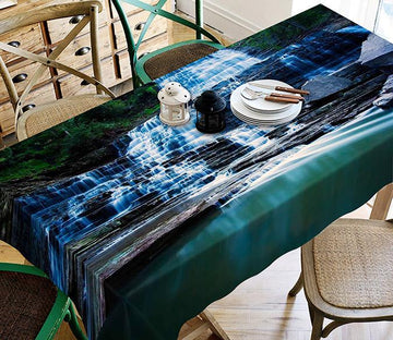 3D Cliff Waterfall 444 Tablecloths Wallpaper AJ Wallpaper 