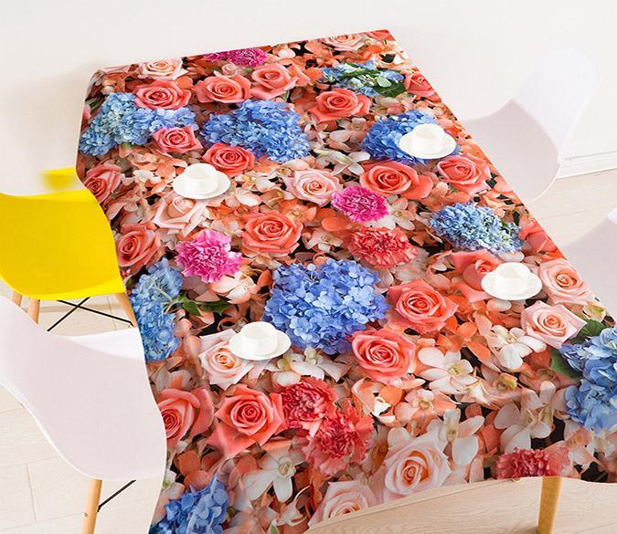 3D Colorful Flowers 691 Tablecloths Wallpaper AJ Wallpaper 