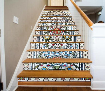 3D Flowers And Patterns 609 Stair Risers Wallpaper AJ Wallpaper 