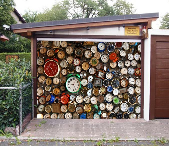 3D Various Classic Clocks 247 Garage Door Mural Wallpaper AJ Wallpaper 