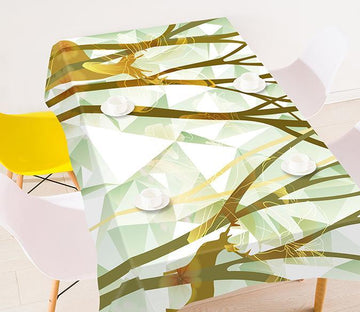 3D Trees Deers Pattern 25 Tablecloths Wallpaper AJ Wallpaper 