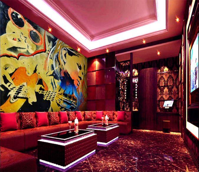 3D Play The Guitar 024 Wallpaper AJ Wallpaper 