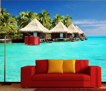 Seaside Wooden Houses 3 Wallpaper AJ Wallpaper 