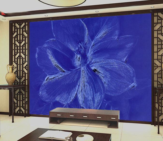 Bright Blue Painting Wallpaper AJ Wallpaper 2 