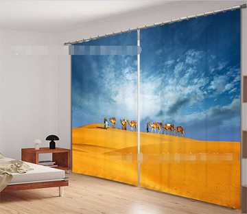 3D Desert Camel Team 919 Curtains Drapes Wallpaper AJ Wallpaper 