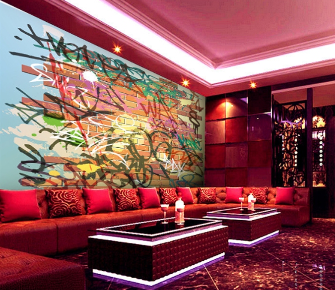 3D Graffiti Wall Painting 055 Wallpaper AJ Wallpaper 
