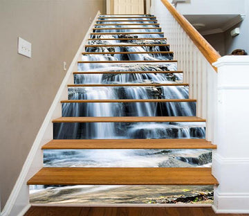 3D Flowing Waterfall 1592 Stair Risers Wallpaper AJ Wallpaper 