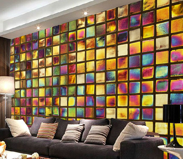 Colorful Squares Wallpaper AJ Wallpaper 