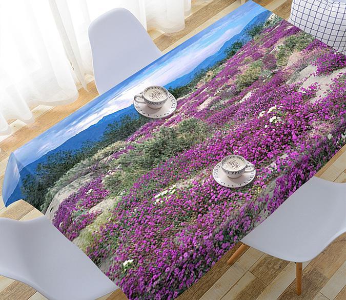 3D Mountain Flowers 107 Tablecloths Wallpaper AJ Wallpaper 