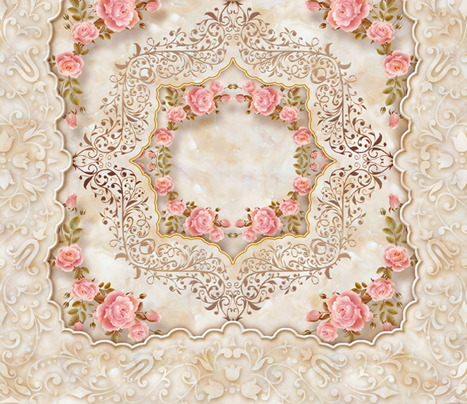 3D Fashion Pattern Floor Mural Wallpaper AJ Wallpaper 2 