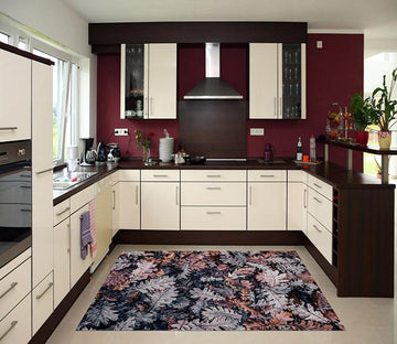 3D Fade Leaves 574 Kitchen Mat Floor Mural Wallpaper AJ Wallpaper 