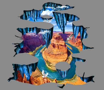 3D Beautiful Hills Floor Mural Wallpaper AJ Wallpaper 2 