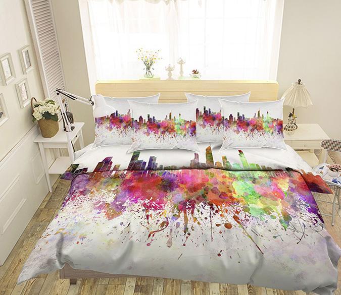 3D Graffiti City 77 Bed Pillowcases Quilt Wallpaper AJ Wallpaper 