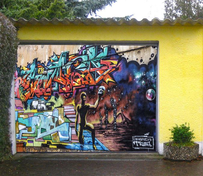 3D Interesting Graffiti 404 Garage Door Mural Wallpaper AJ Wallpaper 