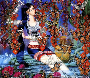 Combing Hair Girl Wallpaper AJ Wallpaper 