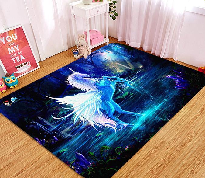 3D Fantastic Unicorn 27 Non Slip Rug Mat Mat AJ Creativity Home 