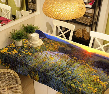 3D Mountain Flowers 508 Tablecloths Wallpaper AJ Wallpaper 