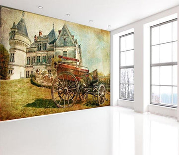 3D Carriage Yard 721 Wallpaper AJ Wallpaper 