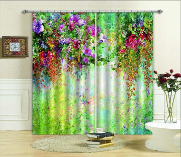 3D Bright Flowers Vines 745 Curtains Drapes Wallpaper AJ Wallpaper 