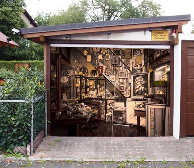 3D Antique Shop 295 Garage Door Mural Wallpaper AJ Wallpaper 