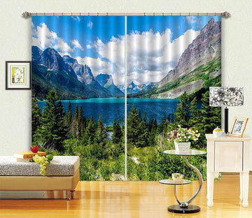 3D Lake Scenery 624 Curtains Drapes Wallpaper AJ Wallpaper 