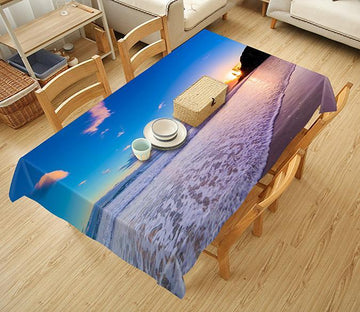 3D Sea Sunset Waves 443 Tablecloths Wallpaper AJ Wallpaper 