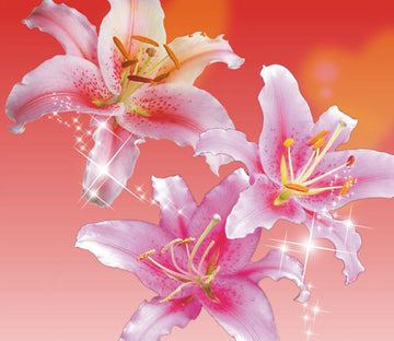 Dazzling Pink Lilies Wallpaper AJ Wallpaper 