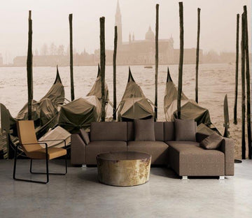 3D Boat City 689 Wallpaper AJ Wallpaper 