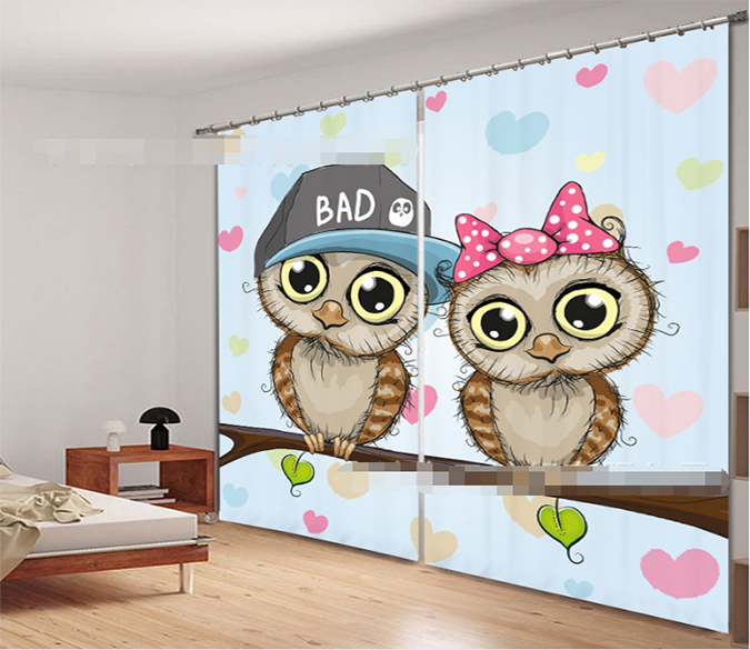 3D Lovely Birds 931 Curtains Drapes Wallpaper AJ Wallpaper 