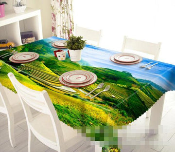 3D Mountain Farmland Scenery 1327 Tablecloths Wallpaper AJ Wallpaper 