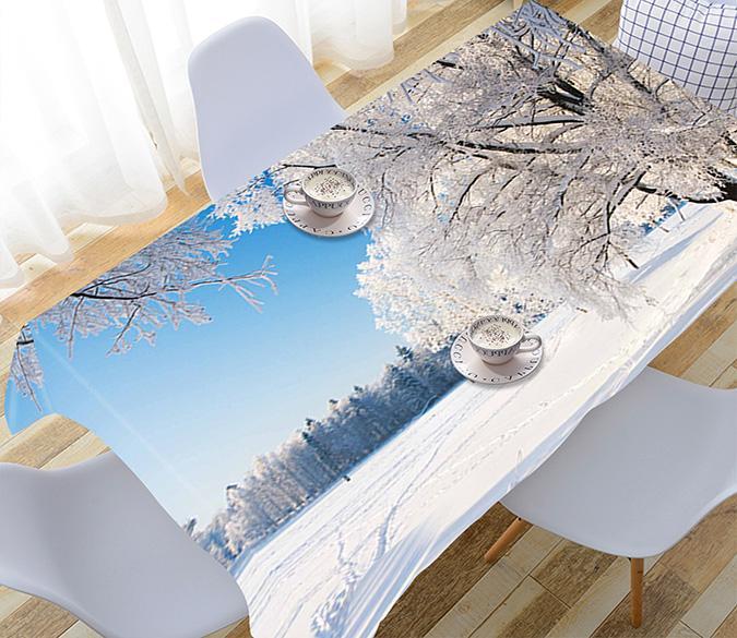 3D Snow Scenery 825 Tablecloths Wallpaper AJ Wallpaper 