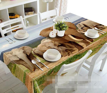 3D Big Elephants 1360 Tablecloths Wallpaper AJ Wallpaper 