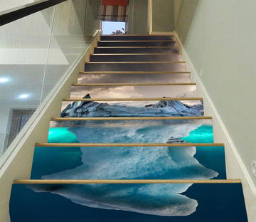 3D Ocean Iceberg 115 Stair Risers Wallpaper AJ Wallpaper 