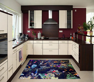 3D Sea Color Fishes 509 Kitchen Mat Floor Mural Wallpaper AJ Wallpaper 