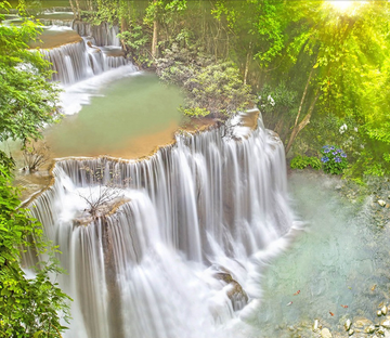 3D Waterfalls Landscape Floor Mural Wallpaper AJ Wallpaper 2 
