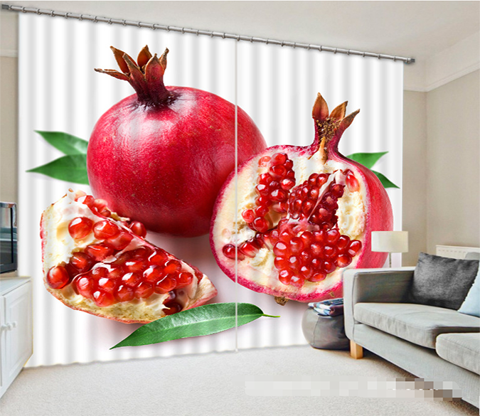 3D Fresh Pomegranates 1051 Curtains Drapes Wallpaper AJ Wallpaper 