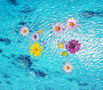 3D Floating Flowers Floor Mural Wallpaper AJ Wallpaper 2 