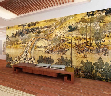 Riverside Scroll Wallpaper AJ Wallpaper 