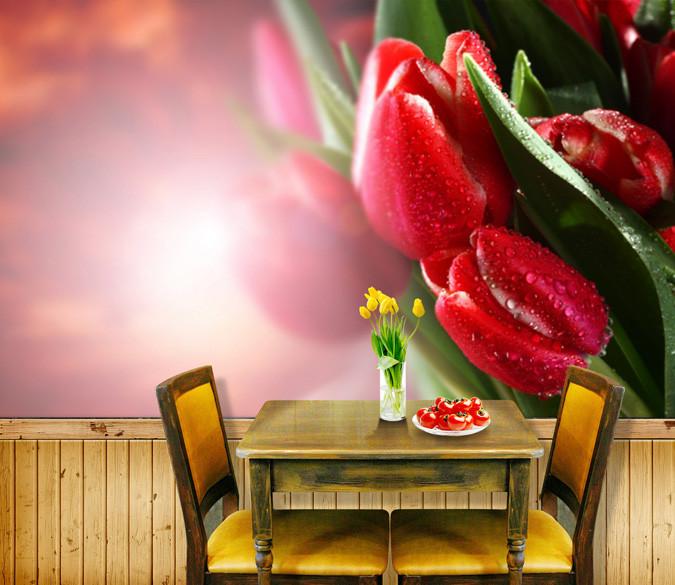 Red Tulips Buds 2 Wallpaper AJ Wallpaper 