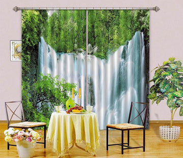 3D Waterfall Trees 185 Curtains Drapes Wallpaper AJ Wallpaper 