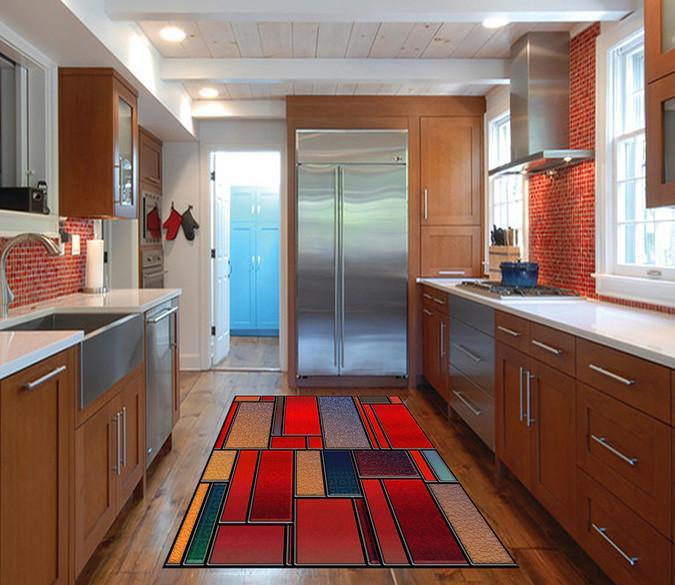 3D Glass Lattice Pattern Mat Floor Mural Wallpaper AJ Wallpaper 