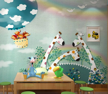 Cartoon Giraffes 2 Wallpaper AJ Wallpaper 