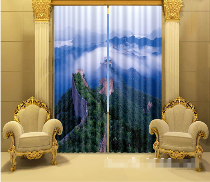 3D Great Wall Scenery 1020 Curtains Drapes Wallpaper AJ Wallpaper 