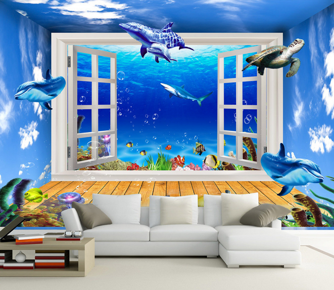 Sea Swimming Fishes Wallpaper AJ Wallpaper 