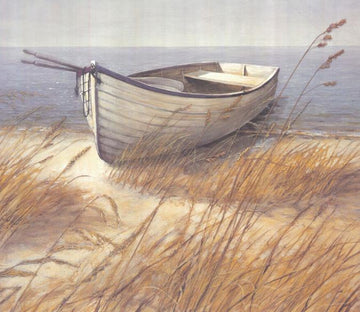 Beach Wooden Boat Wallpaper AJ Wallpaper 