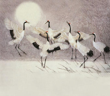 Dancing Cranes Wallpaper AJ Wallpaper 
