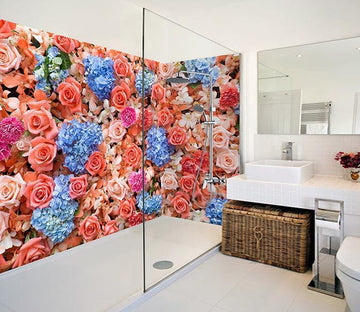 3D Colorful Flowers 60 Bathroom Wallpaper Wallpaper AJ Wallpaper 
