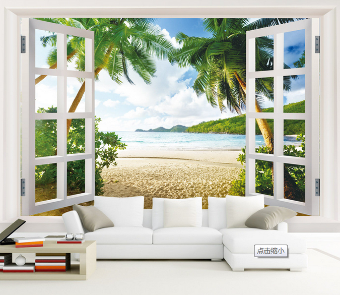 Window Beautiful Beach Wallpaper AJ Wallpaper 